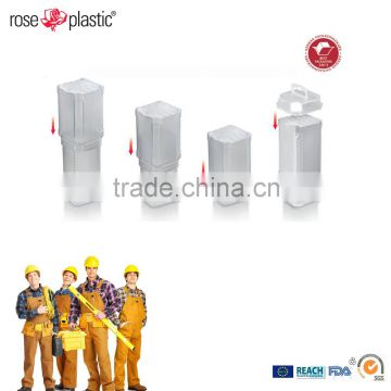 Round square plastic block tubes packaging for ISO taper toolholders BK