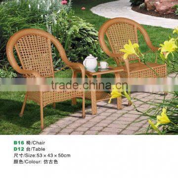 outdoor rattan chair and table sets for garden furniture