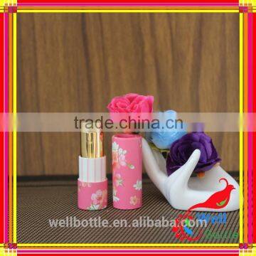 Fancy lipstick container packaging paper tube for lip balm PT062R