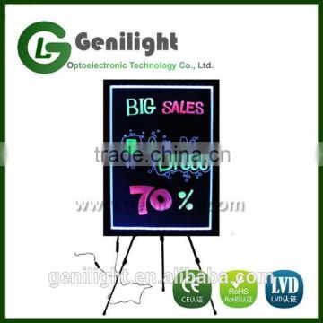 LED Illuminated Acrylic Writing Erasable Message Board With Scratch Proof Panel