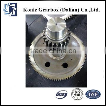 OEM power helical gear shaft for ship pulling and lifting Gas equipment from China manufacturer