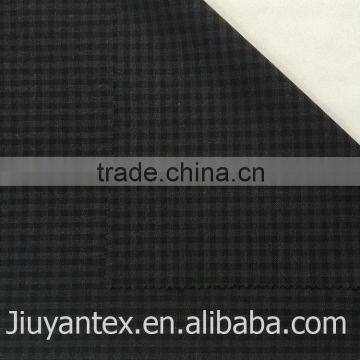 JY-1614 Small Checks Beautiful Design Colorful Printed T/r Woven Plain Weave Men's Leisure Suiting Coat Cloth Fabric photo-4