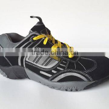 CE Standard Good Quality Genuine Leather Rubber Sole Steel Toe Safety Shoes
