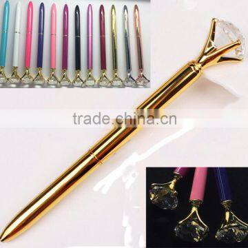 Metal diamond ball pen with crystals as Chrismas gift crystal pen