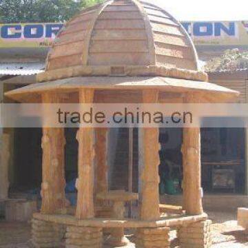 Teak Sand Stone Gazebo