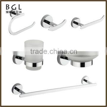 12600 European design zinc alloy chrome bathroom accessory set