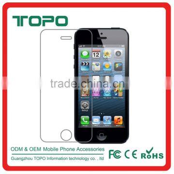 Tempered Glass Screen Protector Film prevent scratches HD clear gold tempered glass for iPhone 5 5s