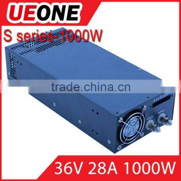 1000w 36vdc switching power supply of S-1000-36
