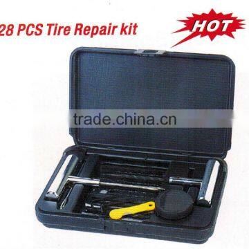 28 PCS Emergency T-handle spiral probe Tubeless Tyre Repair Kit