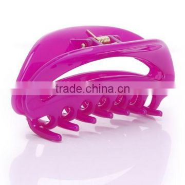 Bright color hollow out plastic hair claws jaw hair clip