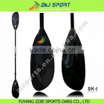 Carbon fiber fiberglass blade sea kayak paddle