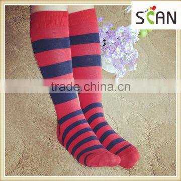 Factory Custom High Quality Wide Stripe Happy Socks