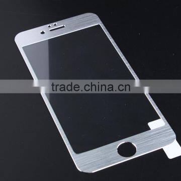 Customized Titanium-aluminium Alloy Border Tempered Glass Screen Protector for Iphone 4/4S