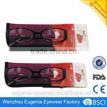 high quality popular profession style reading glasses with package