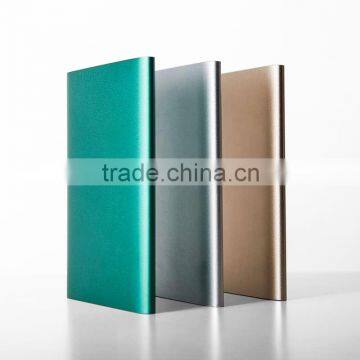 top quality slim power bank dual usb port for korea
