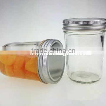 10oz 300ml caviar glass containers with silver cap