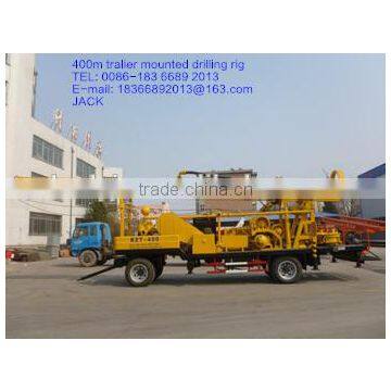 water well drilling rig tralier mounted drilling rig 400m