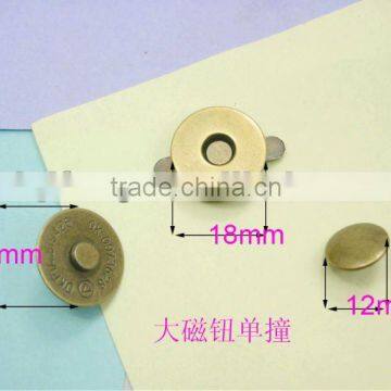 QF low price 18mm with rivets magnetic button