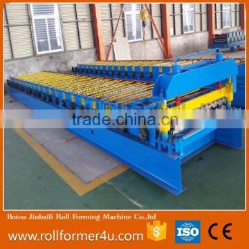 R101 Trapezoid metal steel roof tile roll forming making machine