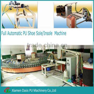 One-time shaped polyurethane ladies shoes making machine