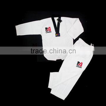 Taekwondo uniform/taekwondo jackets in 100% polyester fabric