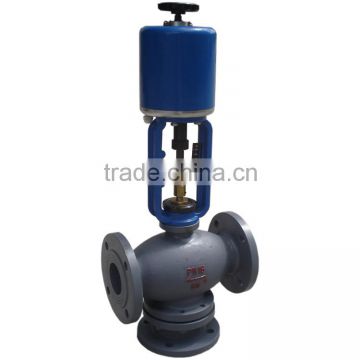 ss304 flange water regulating valve with electric