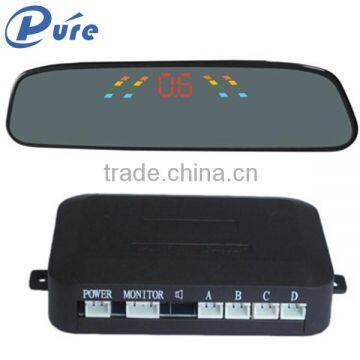 High Quality Led Display Rear View Mirror Car Parking Sensor System With 4 Sensors photo-5