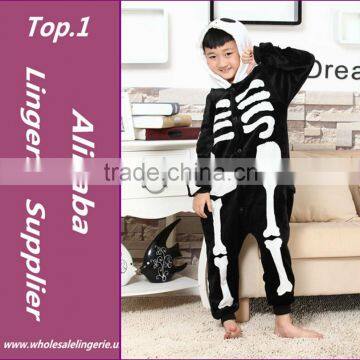 Skeleton Kigu Kids Cosplay Costume Wholesale Cheap Animal Pajamas Pyjamas Onesie