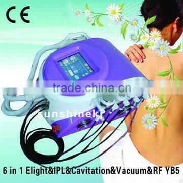 CE TUV approved ipl laser epilation machine price with rf cavitation vacuum weight loss function