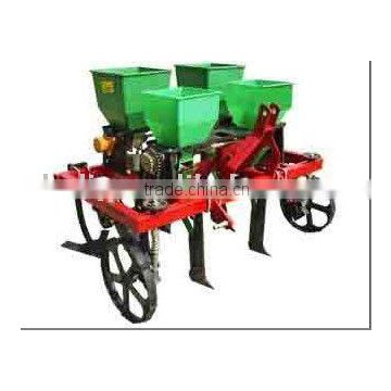 Corn and bean seeder and fertilizing machine