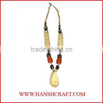 Bone Beaded Necklace