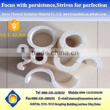 Non-Combustibility Calcium Silicate Pipe Cover With Waterproof Material In Good Density