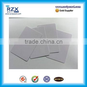 CR80 white blank pvc printable rfid card with UID number printed