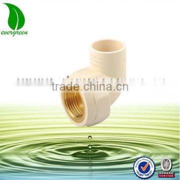 45 degree cpvc pipe elbow with brass female thread