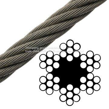 Bright Wire Rope Sand Line - Fiber Core 6x7(Linear Foot)