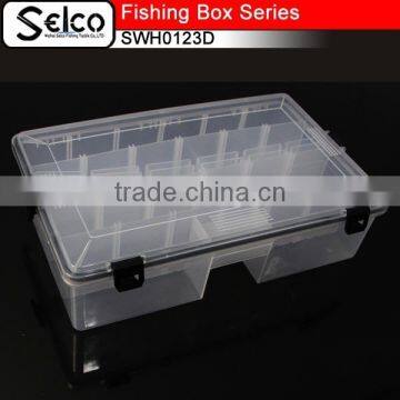 SWH0123D China Top Transparent plastic fishing tackle box