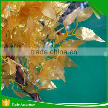 Deluxe Natural Artificial Golden Ficus Tree in Pot photo-2