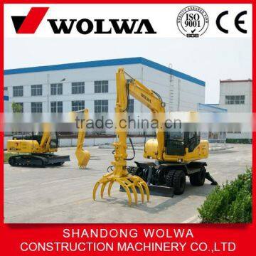 low price mini wheel hydraulic sugarcane loader or timber loader