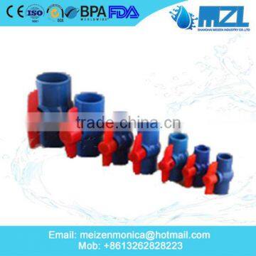 MZL Pvc Pipe Fitting Valve/ Ball Valve