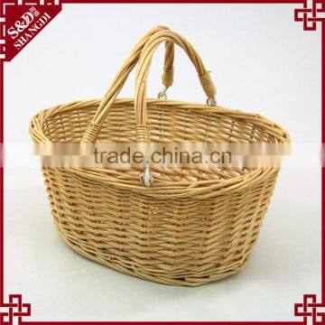Wholesale Wicker Woven Supermarket Shopping Basket With Flexible Handles photo-5