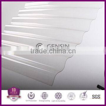 Zhejiang Haining high quality polycarbonate corrugated sheet / roofing sheet/corrugated plastic sheet