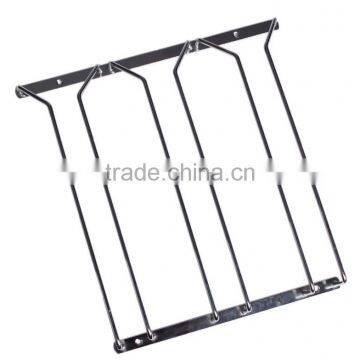 High Quality Chrome Under Stemware Wall Wine Glass Rack photo-2