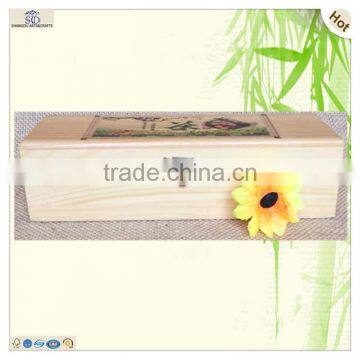 Heze co Chinese Printed Picture Wooden Tea Box photo-2