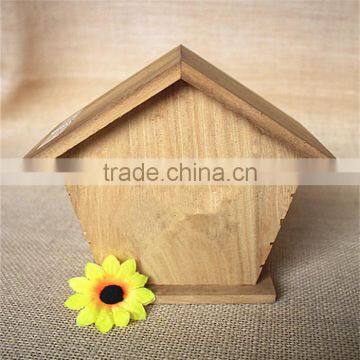 Indoor Bird Houses Paulownia Small Wooden Bird Houses Handmade Christmas Bird Houses Wood Bird House With Door photo-3