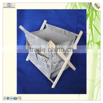 School Library Office Home Pocket Wooden Book Shelf Rack photo-2