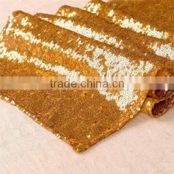 Gold Sequin Table Runner for Party/Wedding