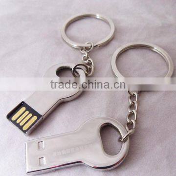 Silver 8GB Metal Key Shaped USB 2.0 Flash Drive, Golden Key Drive Memory 4gb, Mini Metal Traveller Key photo-3