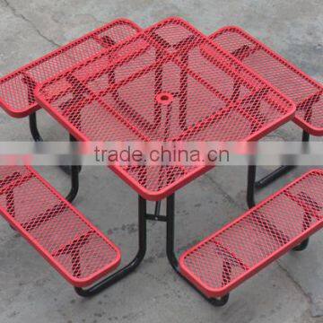 Plastisol Coated Steel Outdoor Table Chairs photo-6