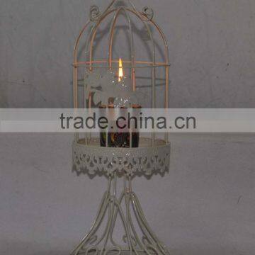 White round wire led candle lamp