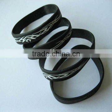Printed logo Silicone bracelet